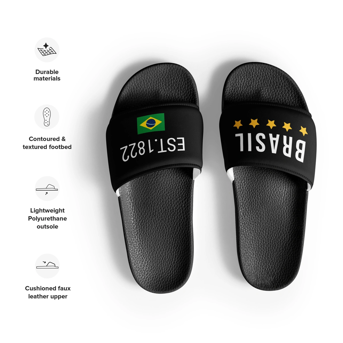 Chinelo Slide Masculino Brasil EST 1822 - Imagem 9