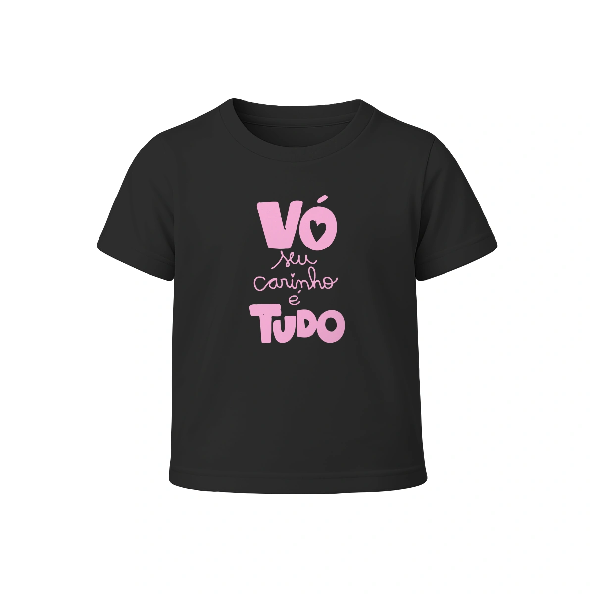 Camiseta Infantil Menina Dia dos Avós Vó Seu Carinho é Tudo