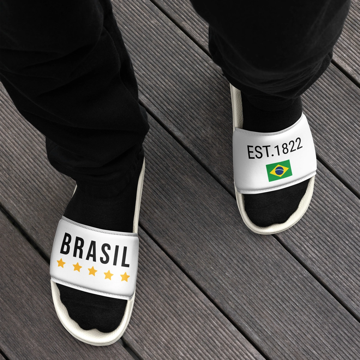 Chinelo Slide Masculino Brasil EST 1822 - Imagem 6