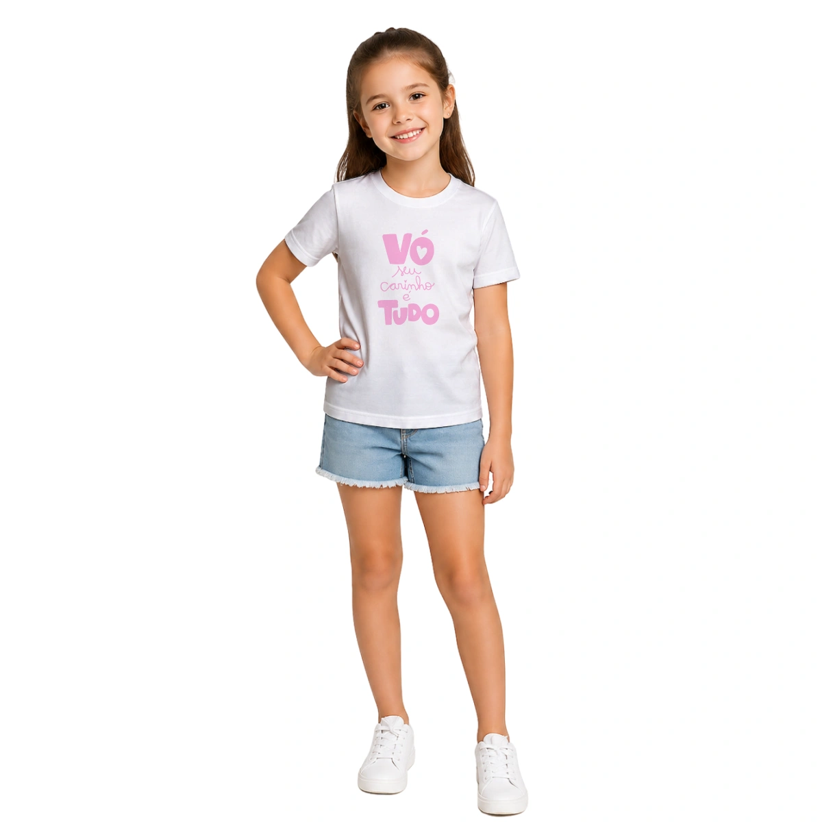 Camiseta Infantil Menina Dia dos Avós Vó Seu Carinho é Tudo - Imagem 6