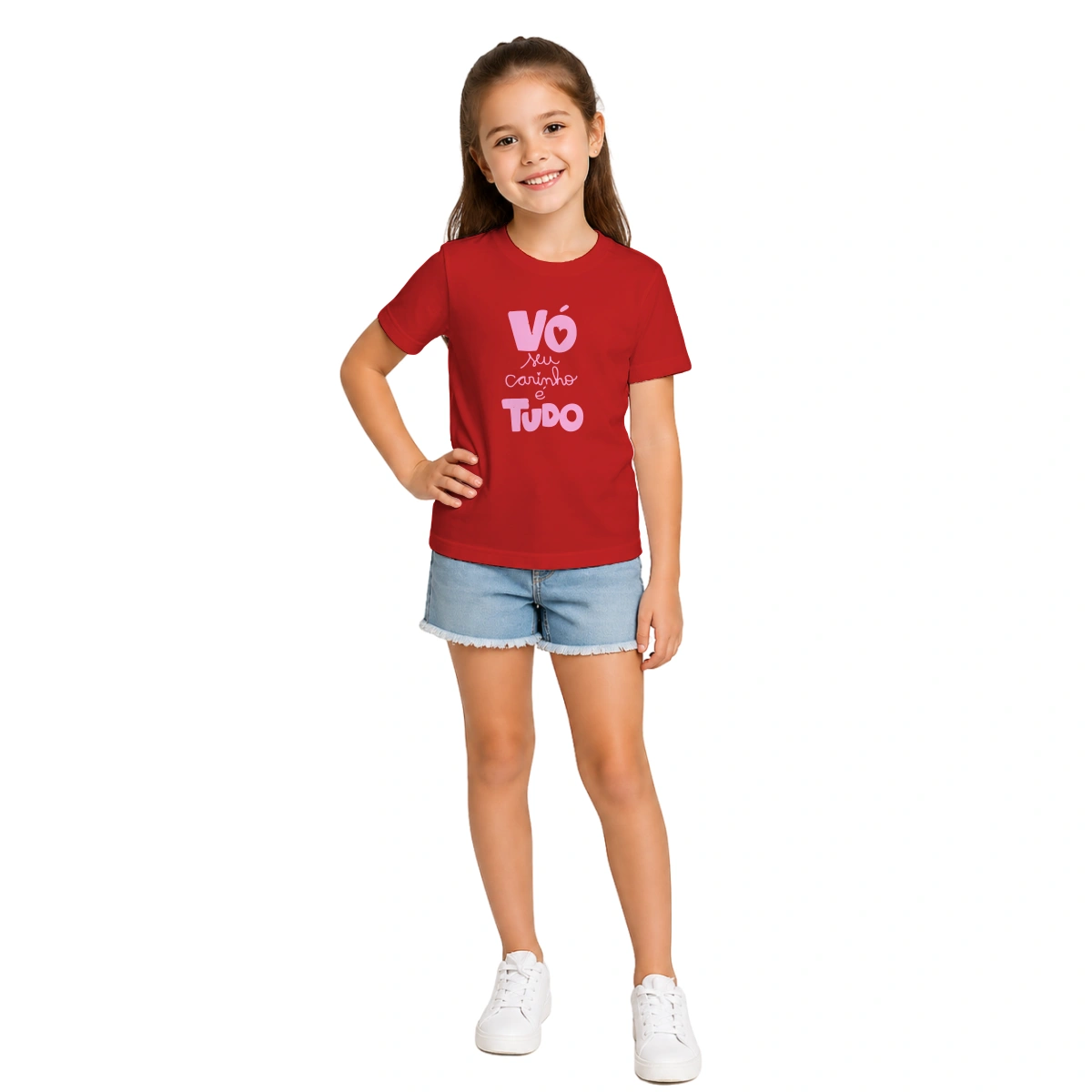 Camiseta Infantil Menina Dia dos Avós Vó Seu Carinho é Tudo - Imagem 12