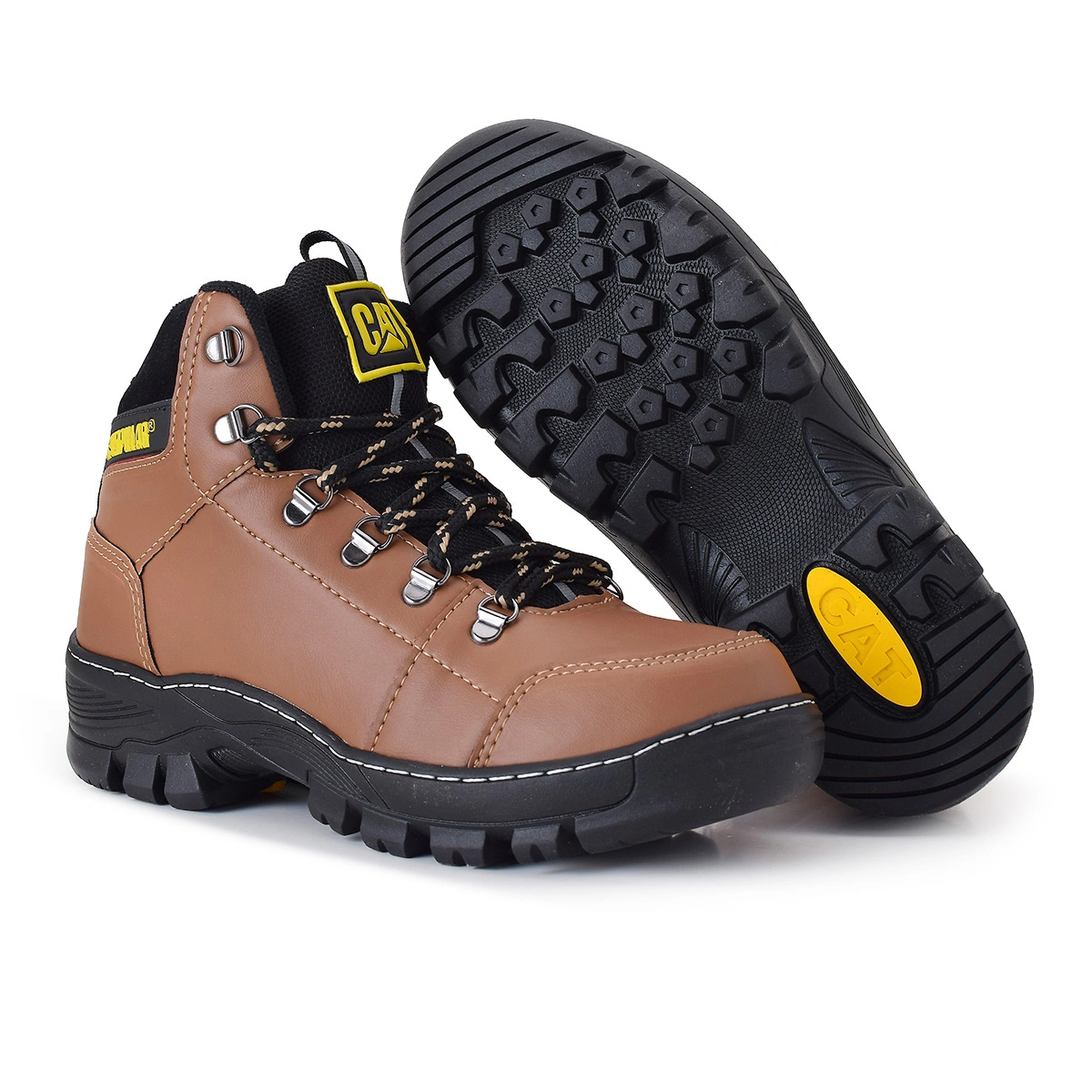 Bota Coturno Caterpillar Masculina Adventure Cano Médio Reforçada - Imagem 9
