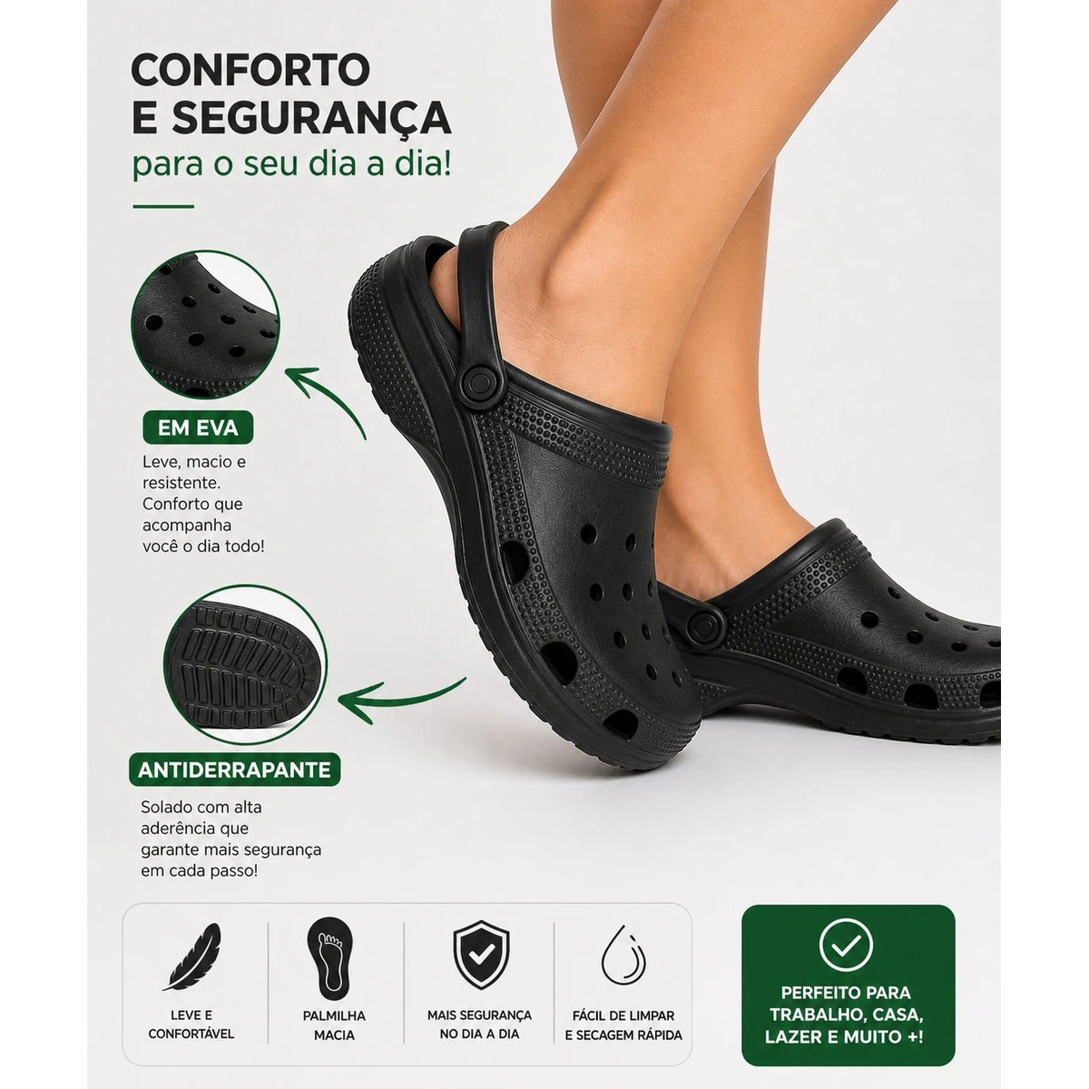 Babuche Feminino em EVA Leve Nuvem Confortável Antiderrapante - Imagem 4